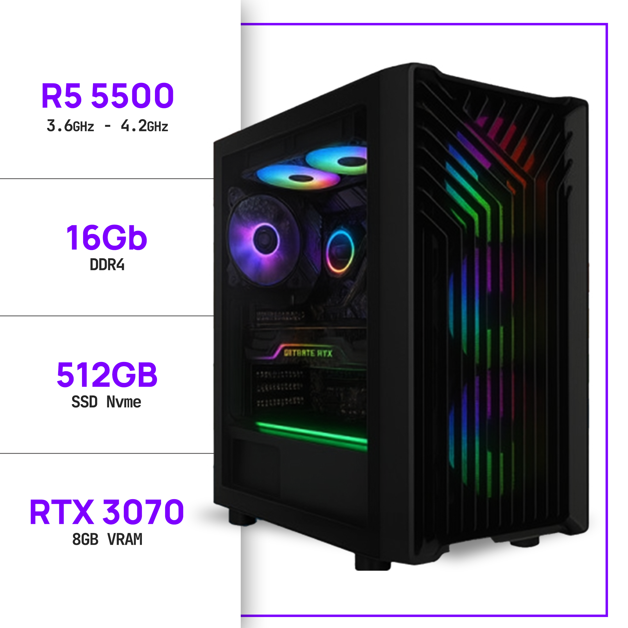 PC GAMER R5 5500 - RTX 3070