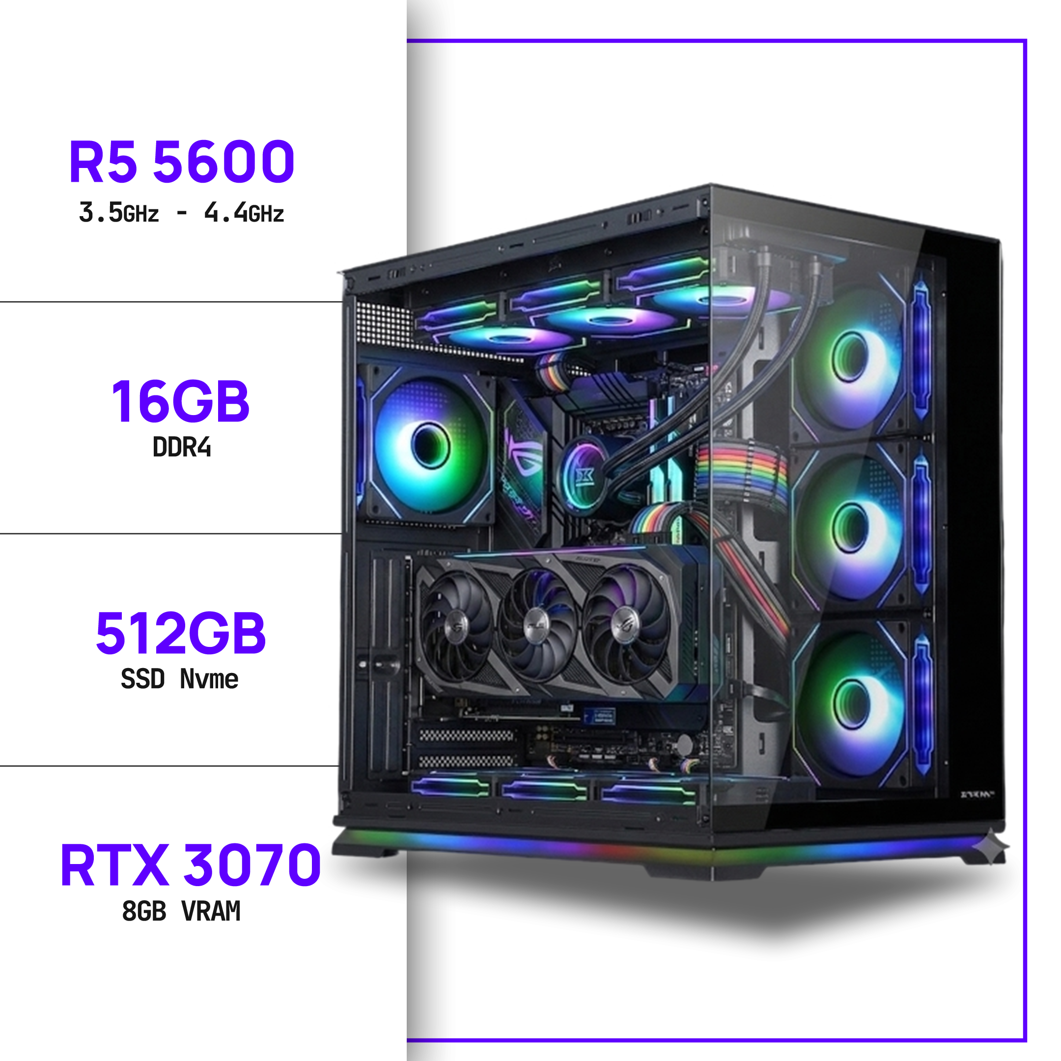 PC Gamer Ryzen 5 5600 - RTX 3070